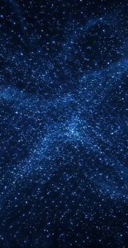 Starry Sky Texture in Deep Blue, Cosmic Background Wallpaper