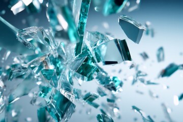 Dynamic Shattering Glass Captured at High Speed Impact