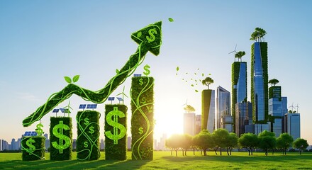 Green Economy Growth - Sustainable Investments and Financial Prosperity.