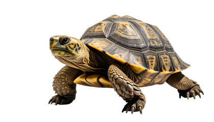 Fototapeta premium Tortoise with Shell and Claws Visible.