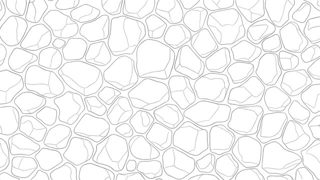 Abstract polygon seamless pattern, irregular geometric shapes, organic stone texture, Voronoi diagram inspired design, decorative background vector artwork, flat vector illustration