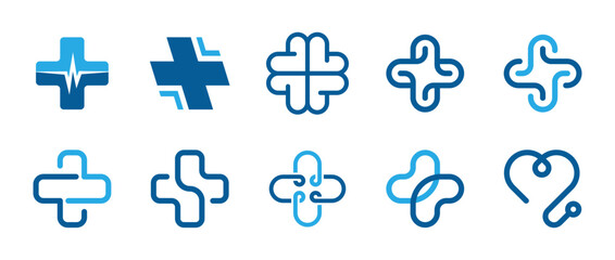 Obraz premium Medical Logo Set Vector Design