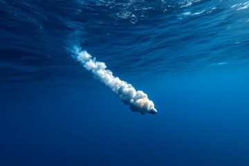 Underwater Torpedo Testing with Bubble Trail and Speed