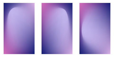 Fototapeta premium Blue Purple White Gradient Blurred with Grainy Noise Texture Background, for art product design, social media, trendy,vintage,brochure,banner