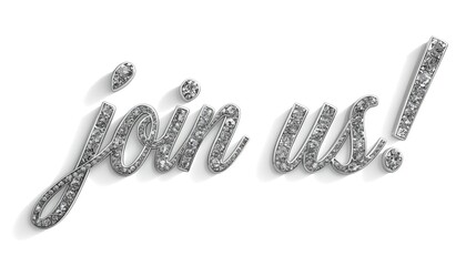 A diamond-studded invitation to join a luxurious event or exclusive club