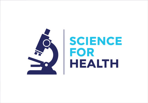 Science for Health Logo Design for World Health Day, Medical Research, and Healthcare Awareness Campaigns