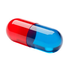&ldquo;Bi-Color Capsule Pill &ndash; Red and Blue Gel Capsule Stock Image&rdquo;
