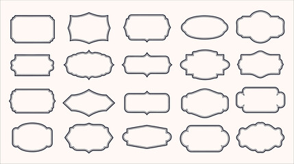 Elegant Vintage Frames Collection: Decorative Borders for Invitations, Certificates, and Design Projects