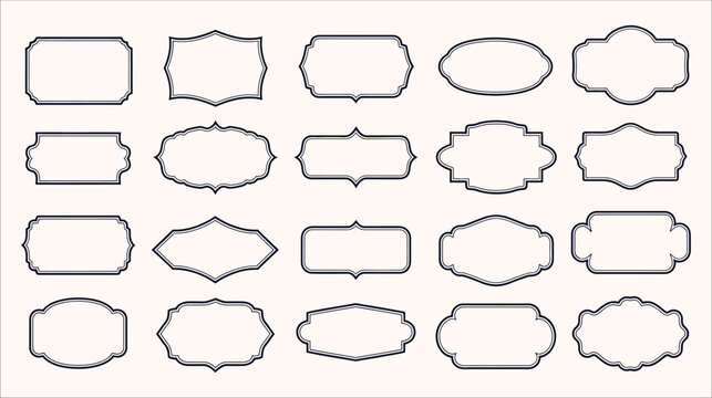 Elegant Vintage Frames Collection: Decorative Borders for Invitations, Certificates, and Design Projects