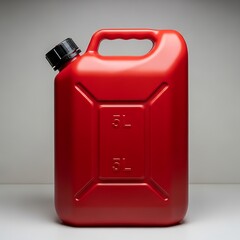 Red Plastic Gas Can