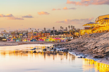 Cityscape of Capitola town, cityscape of   Santa Cruz County in California,