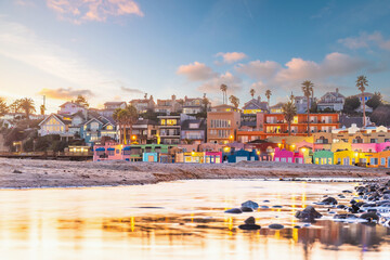 Cityscape of Capitola town, cityscape of   Santa Cruz County in California,