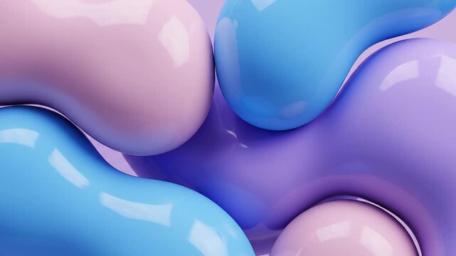 Abstract blue background with bubbles and a pink heart shaped glass baby pacifier medicine object illustration isolated on white