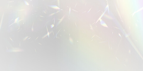 Neon rainbow glass prism refracts crystal diamond light with glitter. PNG vector lens captures glare, sparkle, and flare effect across bright surfaces. Reflections amplify vibrant holographic magic. © ikril
