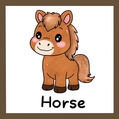 FLASHCARDS,animal, cartoon, cute, illustration, art