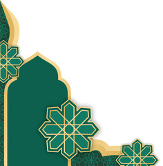 Mosque Islamic Frame Corner