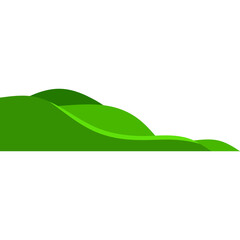 Fototapeta premium Green Wave Corner