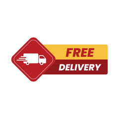 Diamond Road Sign Free Delivery Banner