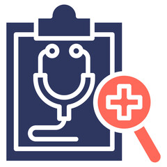 Obraz premium Medical Diagnosis glyph color icon