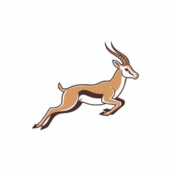 Obraz premium leaping gazelle mascot
