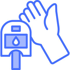 Obraz premium Diabetes Care blue icon