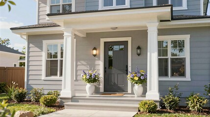 entrance to the house