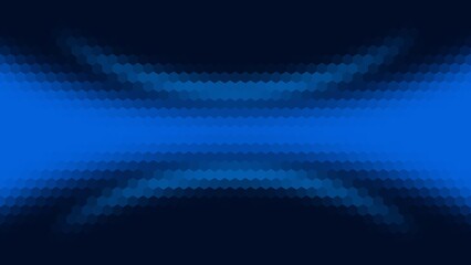 Obraz premium light blue and blue gradient hexagon surface design. gradient background for business, etc. horizontal background with hexagon pattern and center gradien