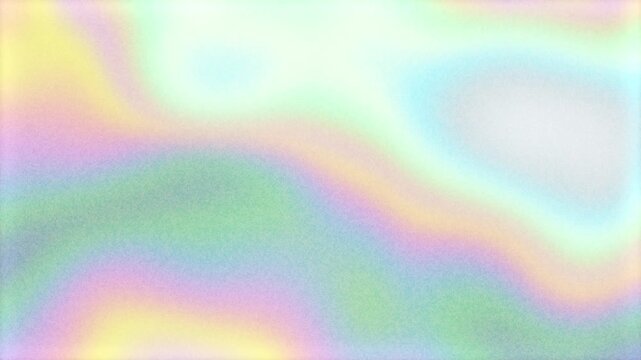 Soft pastel holographic grainy gradient seamless loop. Abstract background.