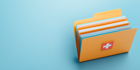 Medical records folder icon