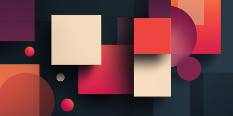 Abstract geometric shapes background
