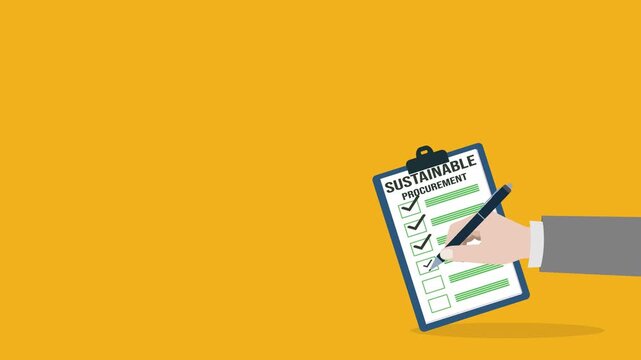 Sustainable procurement concept. ESG concept