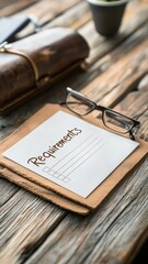 A vintage-style checklist with a classic and elegant feel.