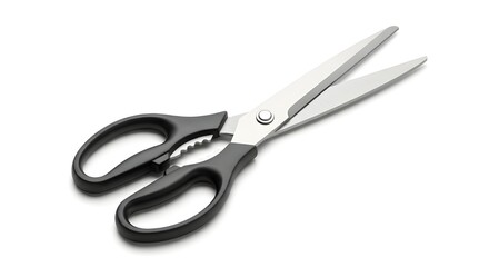 Fototapeta premium Professional heavy duty scissors with ergonomic handles for cutting paper, fabric, and crafts