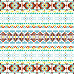 Geometric ethnic pattern. Abstract ethnic geometric pattern design for fabric, carpet, tile, rug, clothing, embroidery, needlepoint, wallpaper and background. Vector ethnic seamless motif design. 
