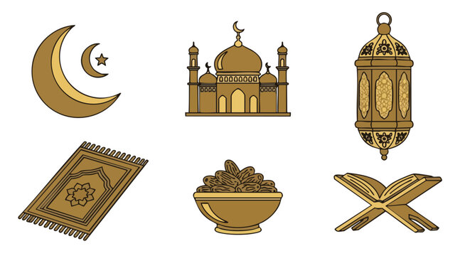 Jeu Dic&ocirc;nes Essentiels du Ramadan Dor&eacute;