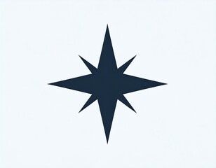Obraz premium Elegant eight-pointed star illustration, modern design perfect for creative projects