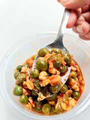 Authentic Sundanese Fermented Soybean with Leunca