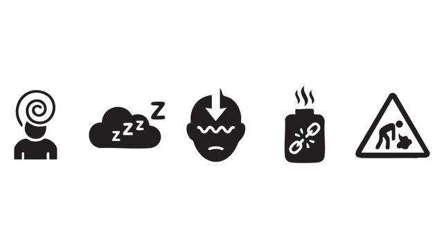 Mental distress, fatigue, depression and contamination warning signs, headache and toxic fumes