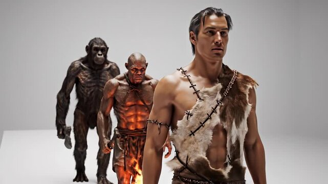 Conceptual human evolution into an ai robot