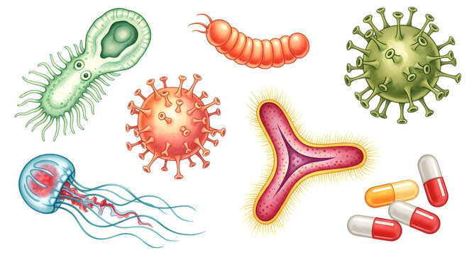 Dental implant model with three teeth and gum section