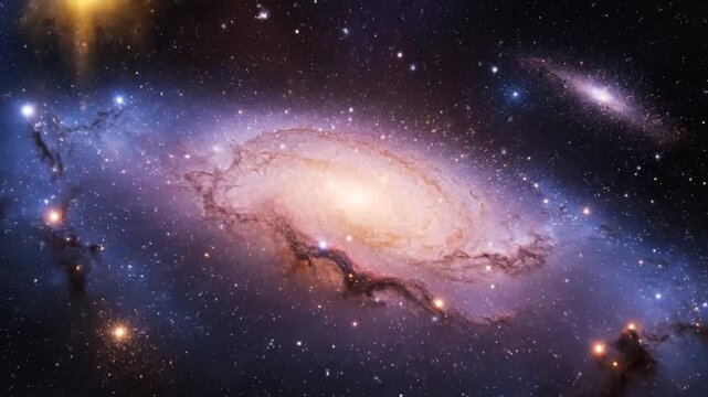 Mesmerizing spiral galaxy with billions of stars in the vast, infinite universe, glowing with cosmic beauty and awe.