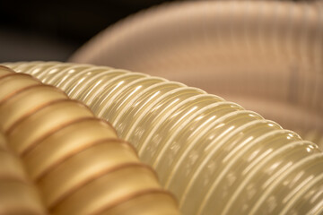 detail of flexible hose for air conditioning