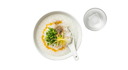 Traditional Thai Green Curry with Vegetables and Rice.