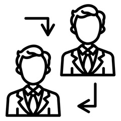 Obraz premium B2B Icon