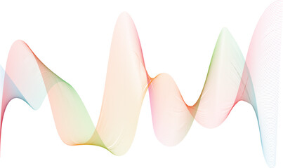 Abstract green wave background with soft lines and a pink lotus flower design symbolizing love nature and spring beauty