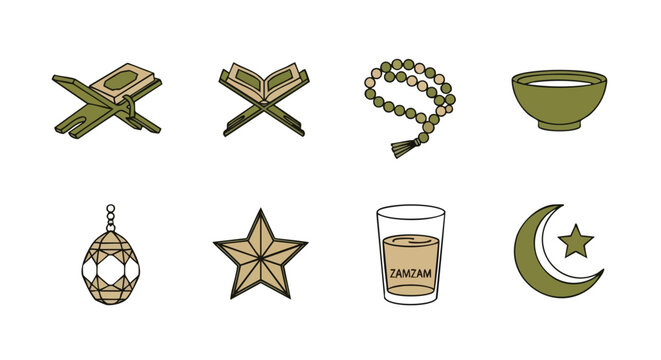 Ic&ocirc;nes Rituelles de Ramadan, Support de Coran Duotone