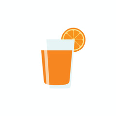 Freshly Squeezed Orange Juice in a Glass