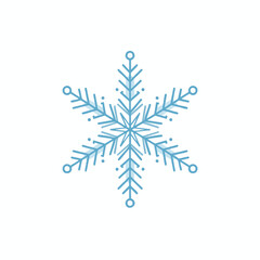 Delicate Blue Snowflake Icon
