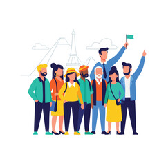 Diverse Group Celebrating Global Unity