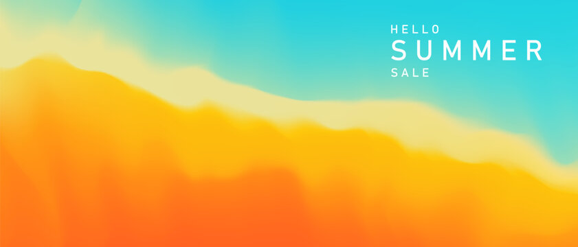 Beautiful summer abstract design background Vector illustration